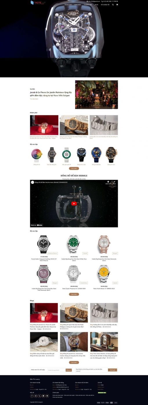 Theme wordpress shop đồng hồ 02