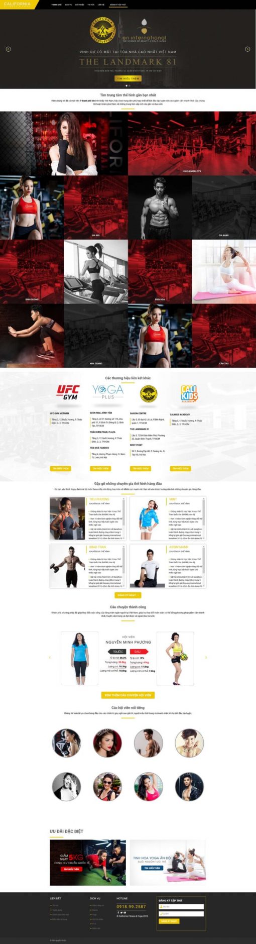 Theme wordpress Phòng Gym