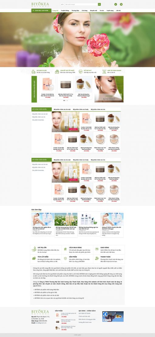 Theme wordpress shop mỹ phẩm 7