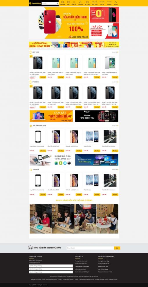Theme wordpress bán điện thoại giống tgdd